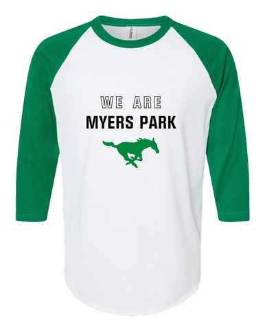 Myers Park Mustangs We Are Women's Baseball T-Shirt