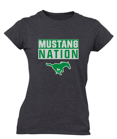 Myers Park Mustangs Nation #1 Women's Premium SS T-Shirt