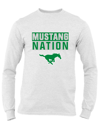 Myers Park Mustangs Nation #1 Men's Premium LS T-Shirt
