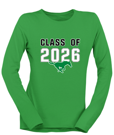 Myers Park Mustangs Class of 2026 Women's LS T-Shirt
