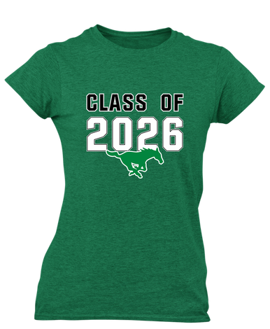 Myers Park Mustangs Class of 2026 Women's Premium SS T-Shirt
