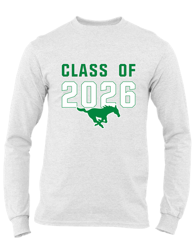 Myers Park Mustangs Class of 2026 Men's LS T-Shirt