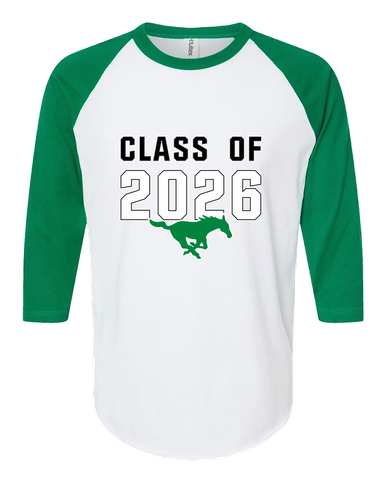 Myers Park Mustangs Class of 2026 Women's Baseball T-Shirt