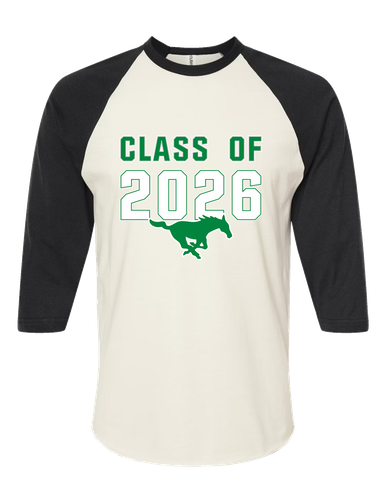Myers Park Mustangs Class of 2026 Men's Baseball T-Shirt