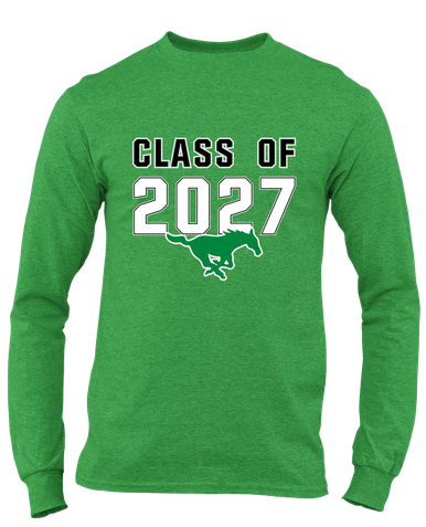 Myers Park Mustangs Class of 2027 Men's LS T-Shirt