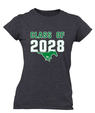 Myers Park Mustangs Class of 2028 Women's Premium SS T-Shirt
