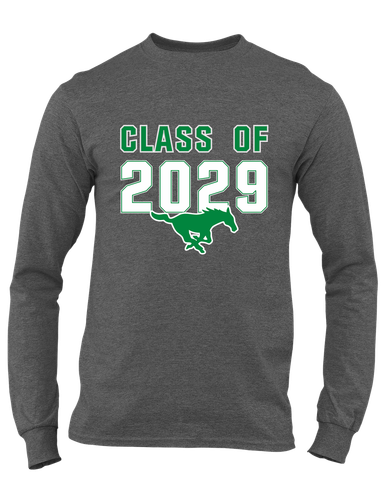 Myers Park Mustangs Class of 2029 Men's Premium LS T-Shirt