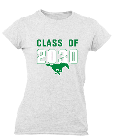 Myers Park Mustangs Class of 2030 Women's Premium SS T-Shirt