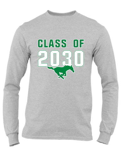 Myers Park Mustangs Class of 2030 Men's Premium LS T-Shirt
