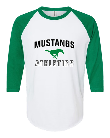 Myers Park Mustangs Athletics Women's Baseball T-Shirt