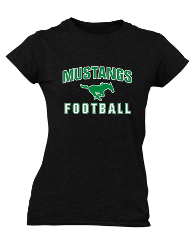 Myers Park Mustangs Football #1 Women's Premium SS T-Shirt