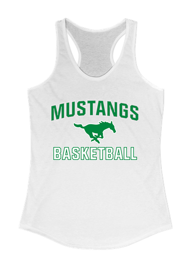 Myers Park Mustangs Basketball #1 Women's Tank Top