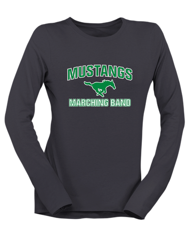Myers Park Mustangs Marching Band Women's LS T-Shirt