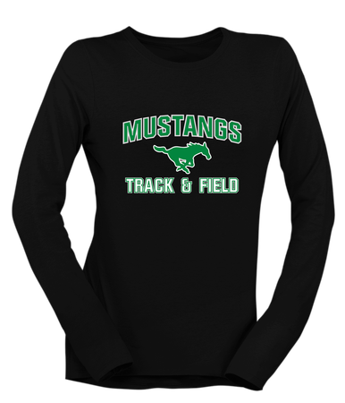 Myers Park Mustangs Track & Field Women's Premium LS T-Shirt
