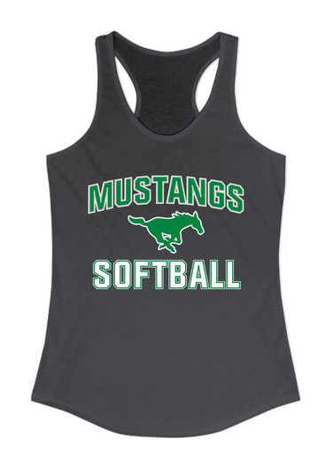 Myers Park Mustangs Softball #1 Women's Tank Top