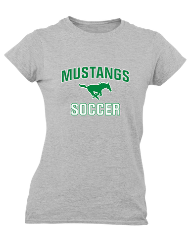 Myers Park Mustangs Soccer #1 Women's Premium SS T-Shirt