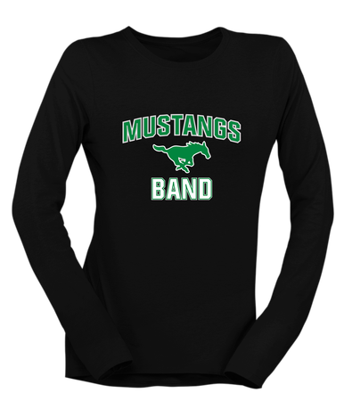 Myers Park Mustangs Band # 1 Women's Premium LS T-Shirt