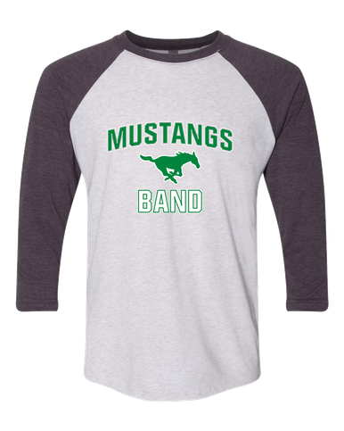 Myers Park Mustangs Band # 1 Men's Baseball T-Shirt