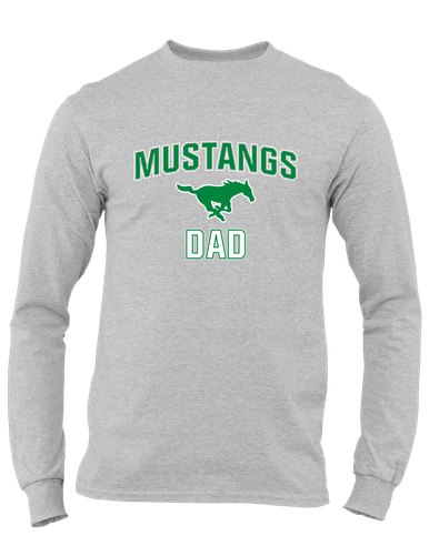 Myers Park Mustangs Dad Men's LS T-Shirt