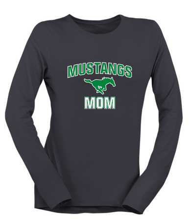 Myers Park Mustangs Mom Women's Premium LS T-Shirt