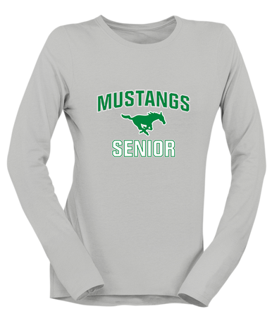 Myers Park Mustangs Senior #1 Women's Premium LS T-Shirt