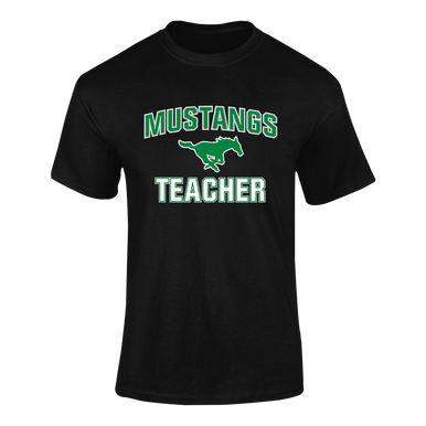 Myers Park Mustangs Teacher Men's SS T-Shirt