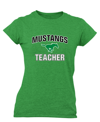 Myers Park Mustangs Teacher Women's SS T-Shirt