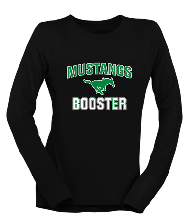Myers Park Mustangs Booster Women's LS T-Shirt