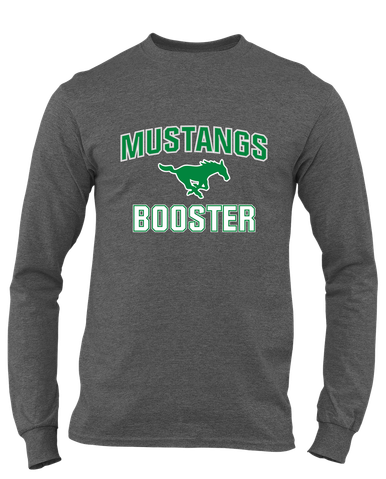 Myers Park Mustangs Booster Men's LS T-Shirt