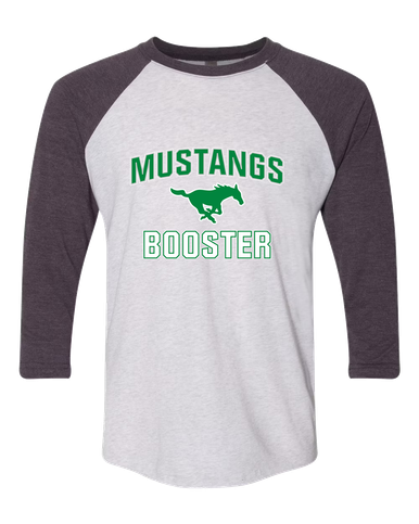 Myers Park Mustangs Booster Men's Baseball T-Shirt