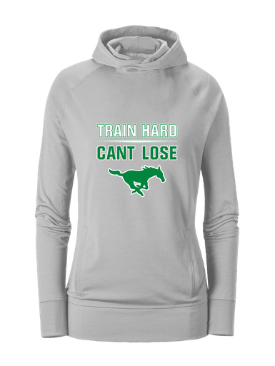 Myers Park Mustangs Train Hard, Can't Lose Women's Hoodie