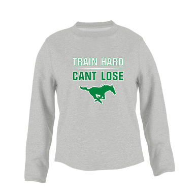 Myers Park Mustangs Train Hard, Can't Lose Women's Sweatshirt