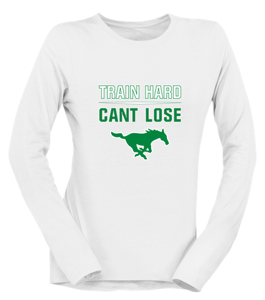 Myers Park Mustangs Train Hard, Can't Lose Women's Premium LS T-Shirt