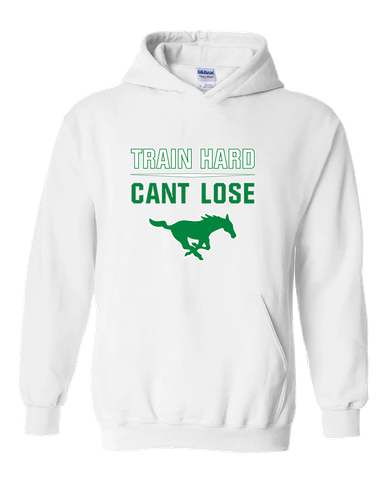 Myers Park Mustangs Train Hard, Can't Lose Men's Hoodie