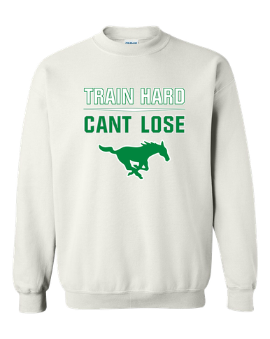 Myers Park Mustangs Train Hard, Can't Lose Men's Sweatshirt