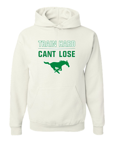 Myers Park Mustangs Train Hard, Can't Lose Men's Premium Hoodie