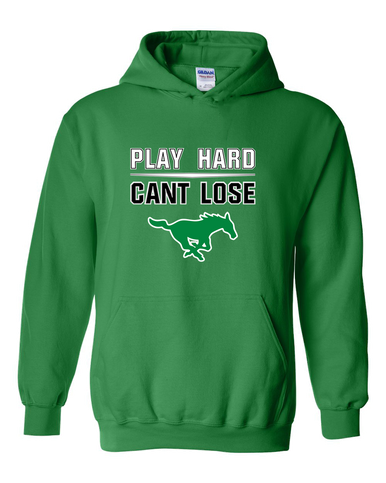 Myers Park Mustangs Play Hard, Can't Lose Men's Hoodie