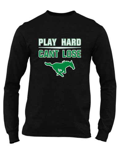 Myers Park Mustangs Play Hard, Can't Lose Men's Premium LS T-Shirt