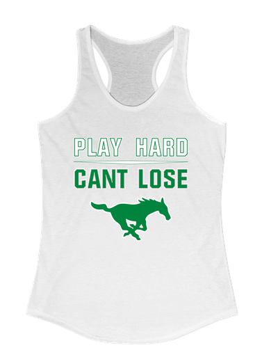 Myers Park Mustangs Play Hard, Can't Lose Women's Tank Top