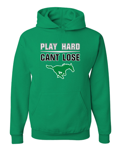 Myers Park Mustangs Play Hard, Can't Lose Men's Premium Hoodie