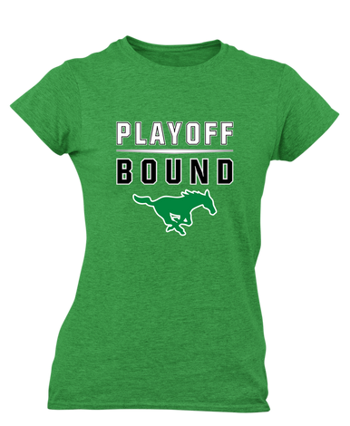 Myers Park Mustangs Playoff Bound Women's SS T-Shirt