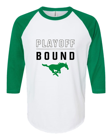 Myers Park Mustangs Playoff Bound Women's Baseball T-Shirt
