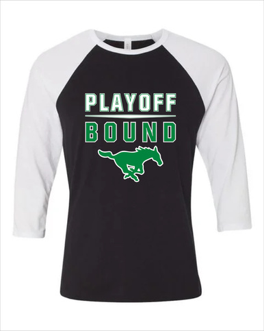 Myers Park Mustangs Playoff Bound Men's Baseball T-Shirt