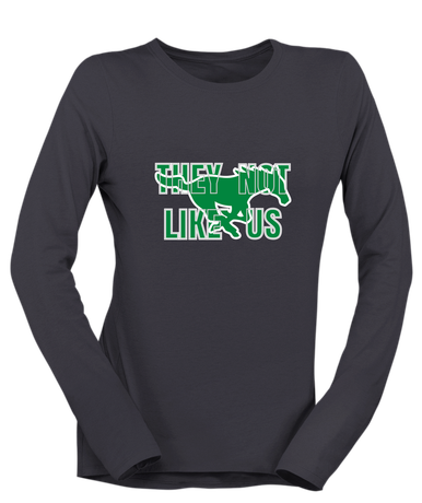 Myers Park Mustangs They Not Like Us #2 Women's LS T-Shirt