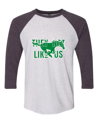 Myers Park Mustangs They Not Like Us #2 Women's Baseball T-Shirt