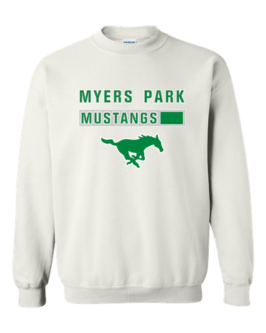 Myers Park Mustangs Mascot #7 Men's Sweatshirt