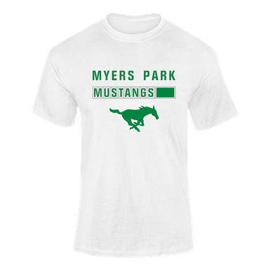Myers Park Mustangs Mascot #7 Men's SS T-Shirt
