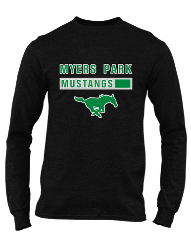 Myers Park Mustangs Mascot #7 Men's Premium LS T-Shirt