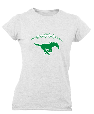 Myers Park Mustangs Football #2 Women's Premium SS T-Shirt
