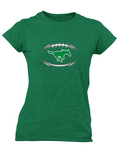 Myers Park Mustangs Football #3 Women's Premium SS T-Shirt